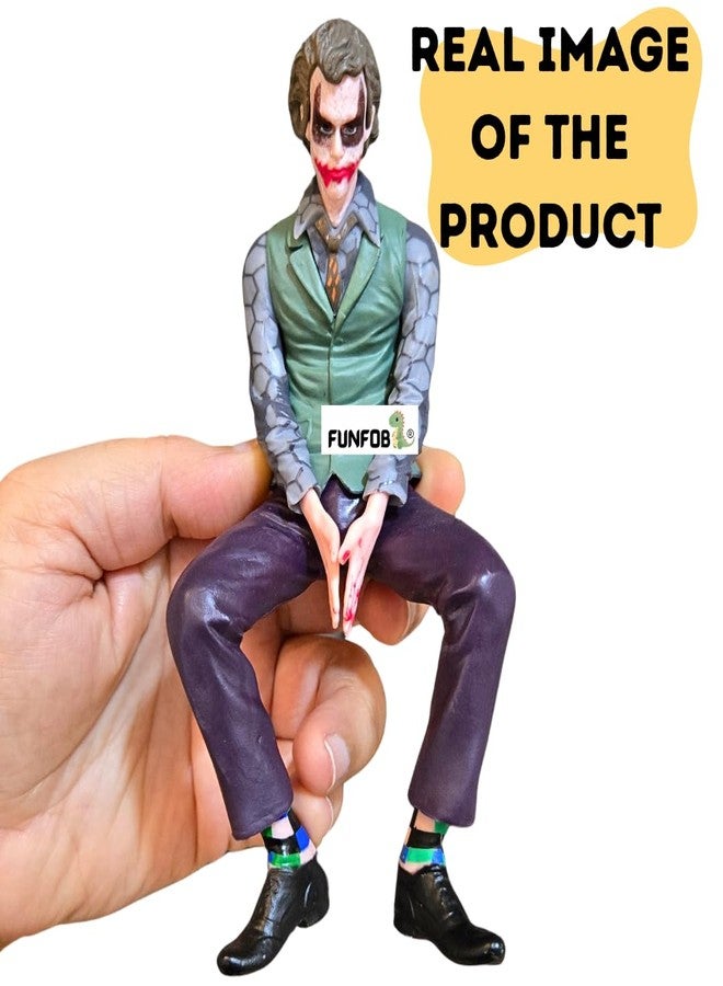 FUNFOB Joker Action Figure for Car Desk Gifting Height-15cm Collectible PVC Multicolour | Joker -Figure - Image 2